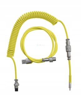Kabel Custom Zawijany - Guma - Yellow