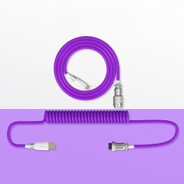 Kabel Custom Zawijany - Tkanina - Purple