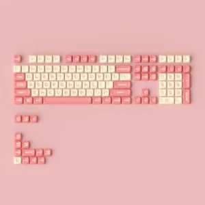 Keycaps — PBT - Akko - OEM - Sakura Bear - 122 sztuk