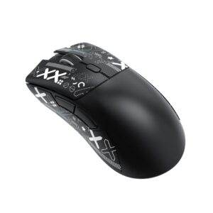 Mysz do komputera - Attack Shark - R1 - Tri-Mode - Black + Naklejka