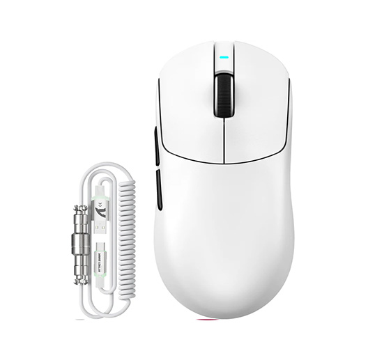 Mysz - Attack Shark - X8 PLUS- 1000Hz - PAW3395PRO- Bezprzewodowa - Biała