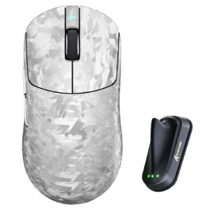 Mysz - Attack Shark - RS3 Ultra - 8000Hz - PAW3955MAX - Bezprzewodowa - Silver