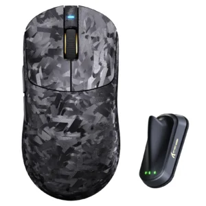 Mysz - Attack Shark - RS3 Ultra - 8000Hz - PAW3955MAX - Bezprzewodowa - Black