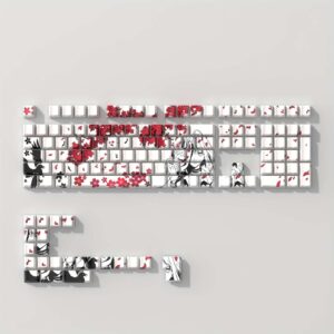 Keycaps — PBT - Cherry - Side Print - Fox Maiden White