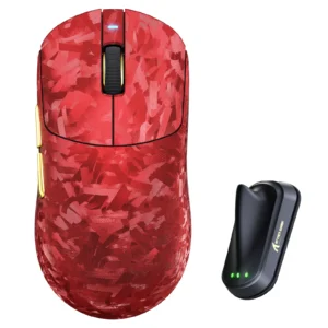 Mysz - Attack Shark - RS3 Ultra - 8000Hz - PAW3955MAX - Bezprzewodowa - Red