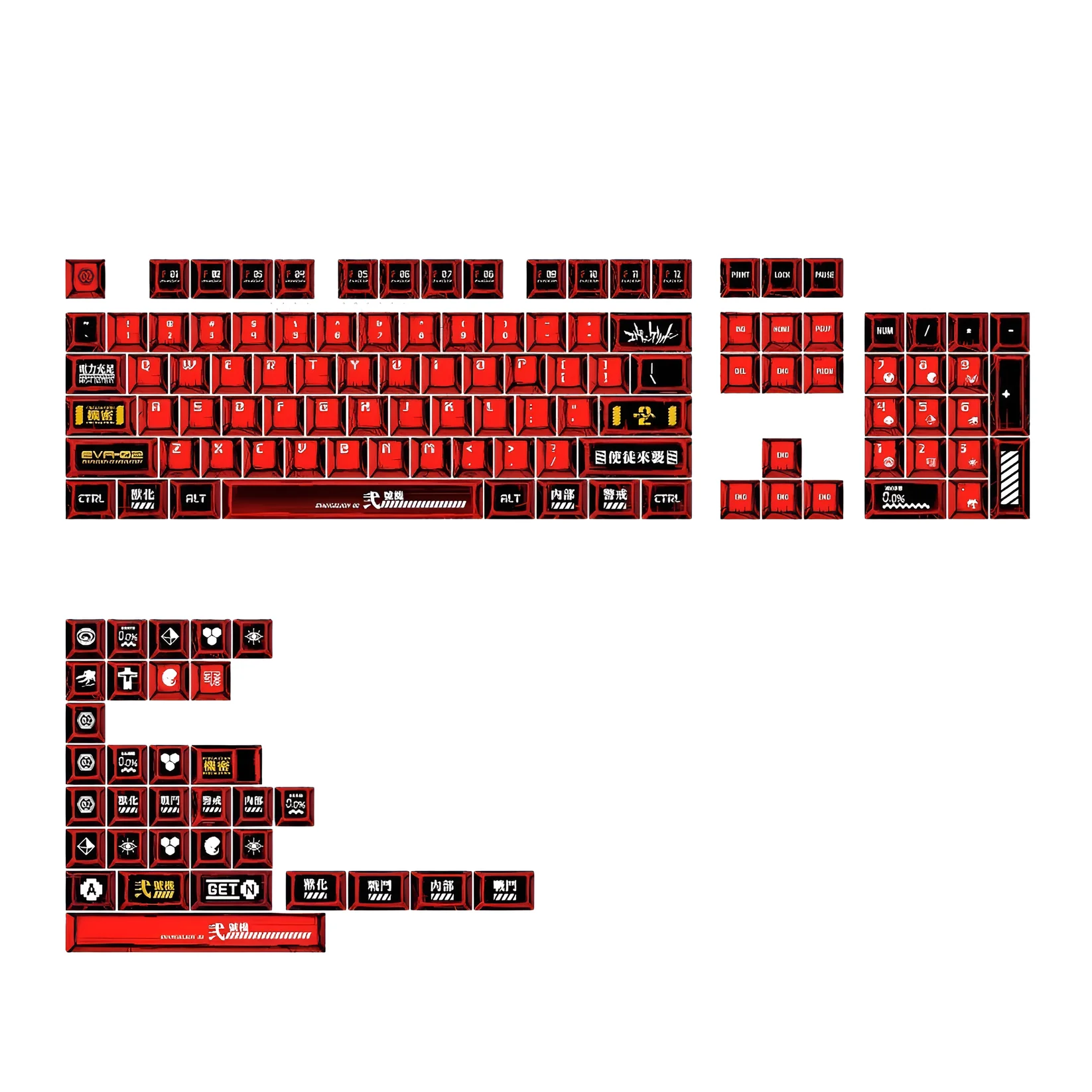 Keycaps — PBT - Cherry - Comic Unit-02