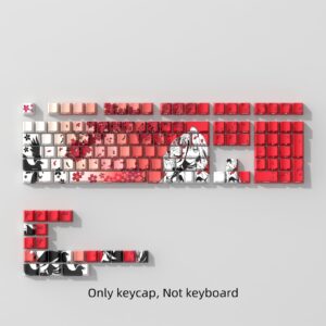Keycaps — PBT - Cherry - Side Print - Fox Maiden Red