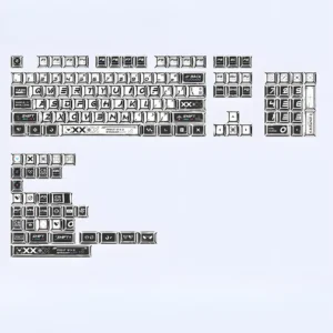Keycaps — PBT - Cherry - Comic Print White