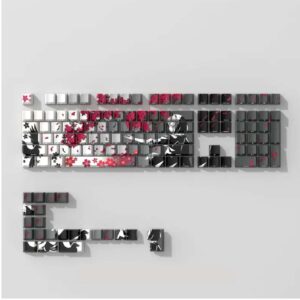 Keycaps — PBT - Cherry - Side Print - Sakura Maiden Grey