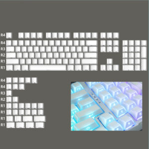Keycaps — PBT - Cherry -  Light & Shadow White