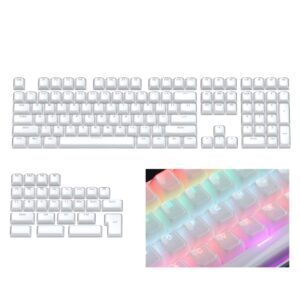 Keycaps — PBT - OEM - Jelly Top Print White