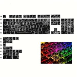 Keycaps — PBT - Cherry - Side Print - Spider Web