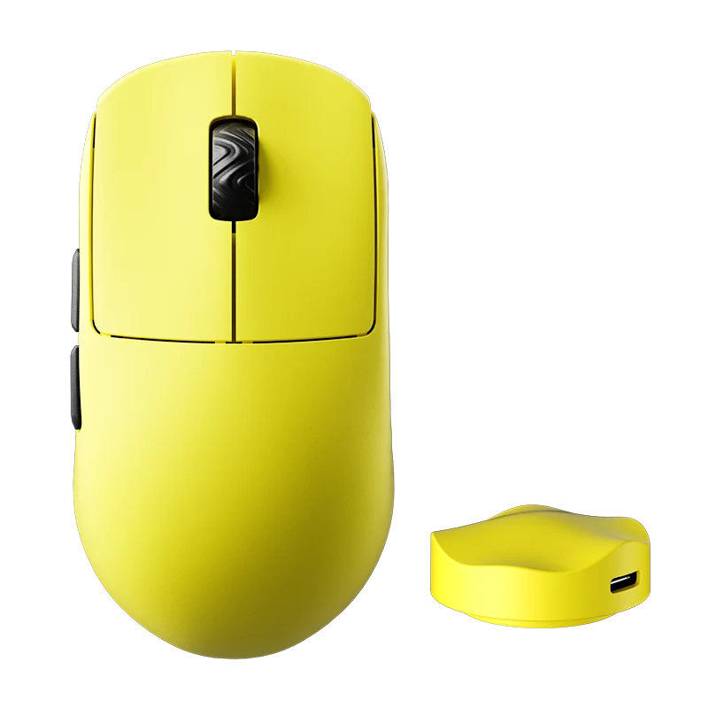Mysz - ScyRox - V8 - 8000Hz - PAW3950 - Bezprzewodowa - Yellow