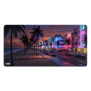 Podkładka Pod Mysz / Mata - KBcustom - Neon Beach - Cities
